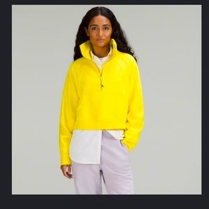 Lululemon Scuba Oversized Funnel Neck Shirt in Sonic Yellow